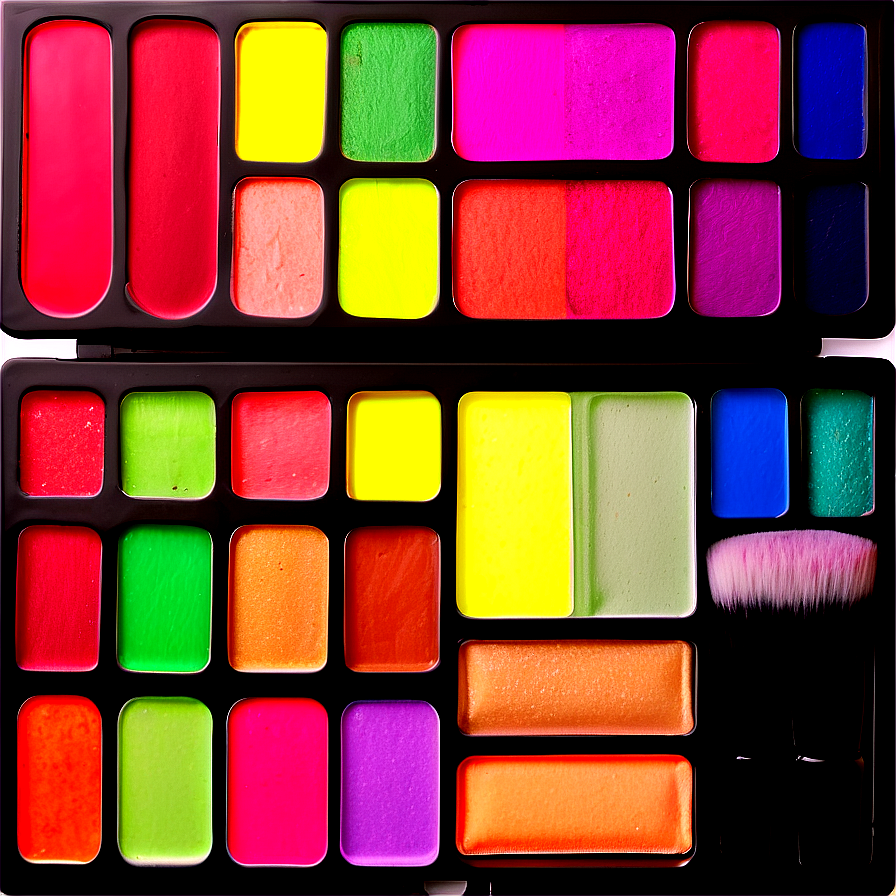 Rainbow Makeup Palette Png Ohs23