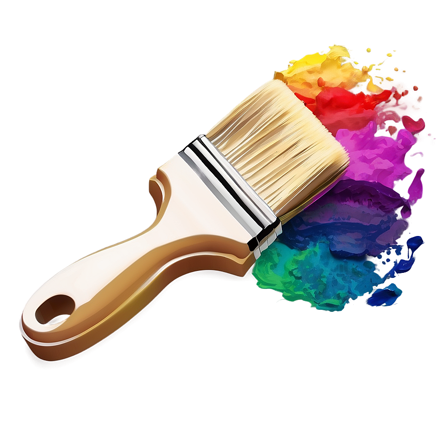 Rainbow Paint Brush Png 05042024