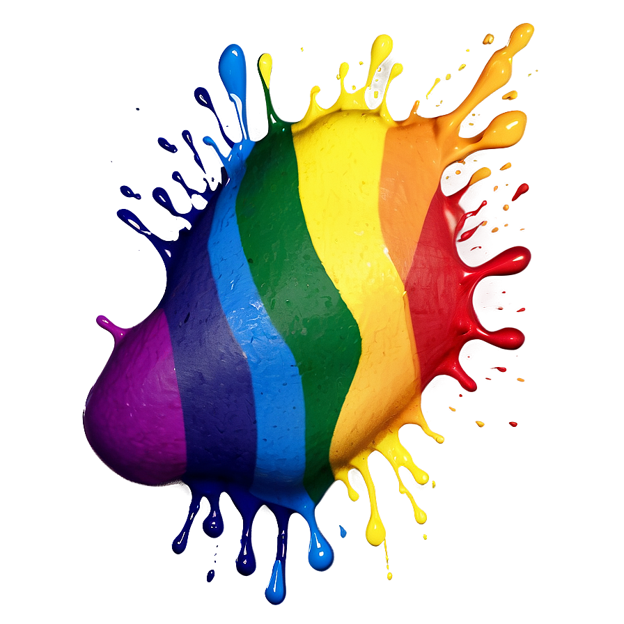 Rainbow Paint Splash PNG phg89 PNG image with a transparent background, free high-resolution download