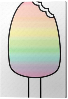 Rainbow Popsicle With Bite