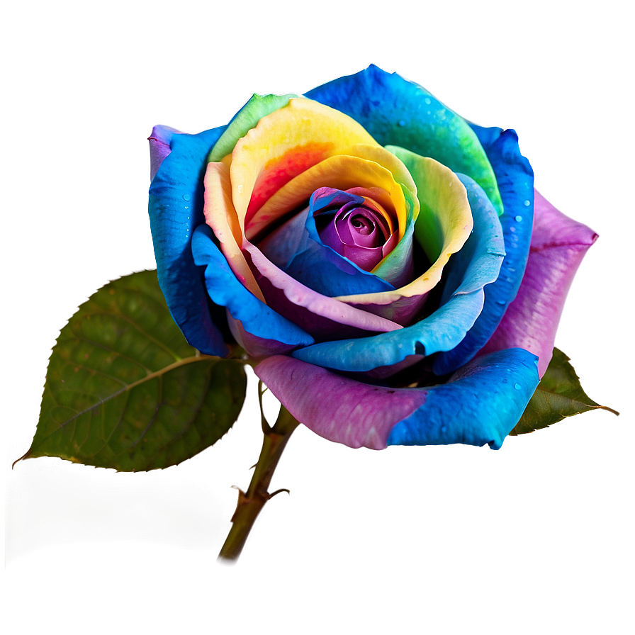 Rainbow Rose Png 22