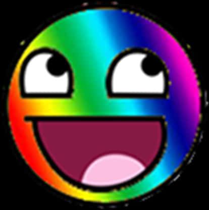 Rainbow_ Smile_ Roblox_ Face PNG image with a transparent background, free high-resolution download