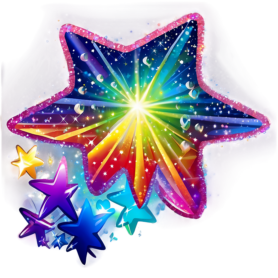 Rainbow Sparkle Stars Png 21