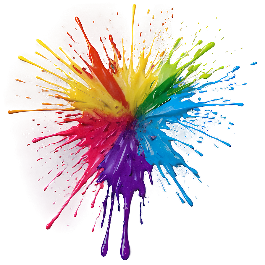 Rainbow Spray Paint Splatter Png Sgs25