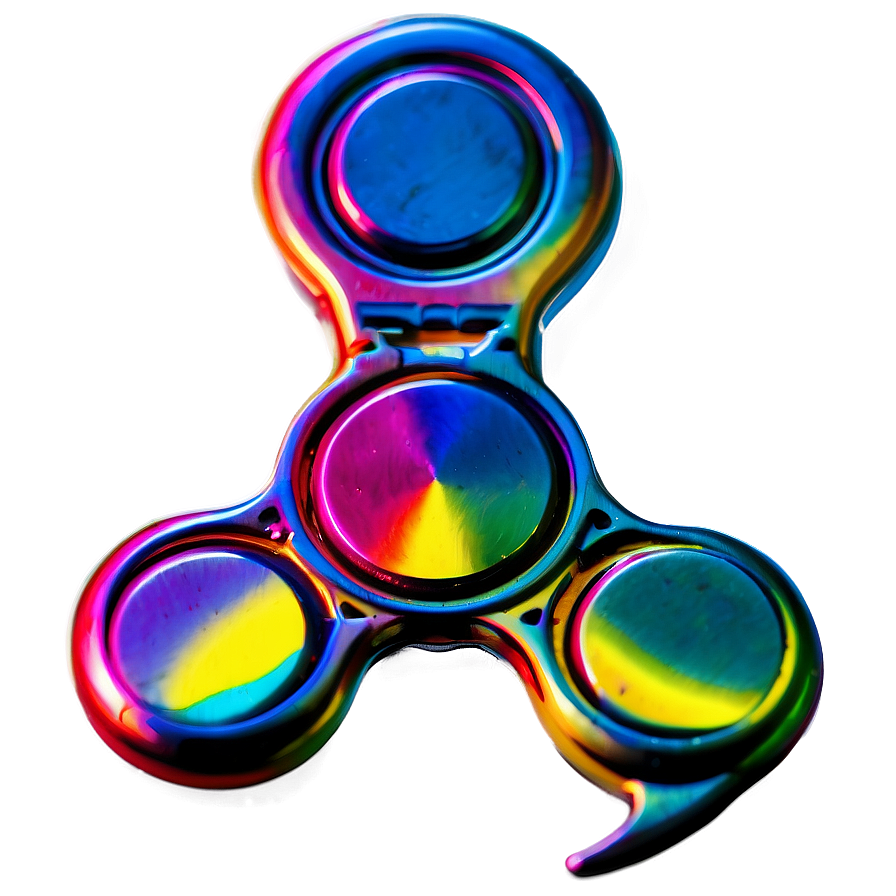 Rainbow Titanium Fidget Spinner Png 10