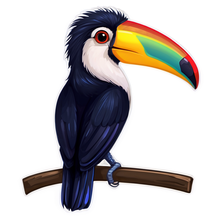 Rainbow Toucan Art Png Pkl42