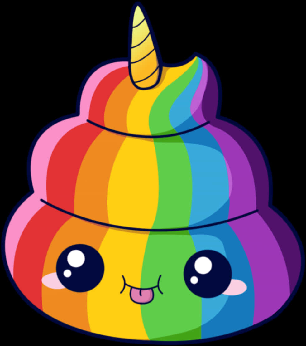 Rainbow Mq Unicorn Emoji Emojis Kawaii - Poop Emoji Png PNG image with a transparent background, free high-resolution download