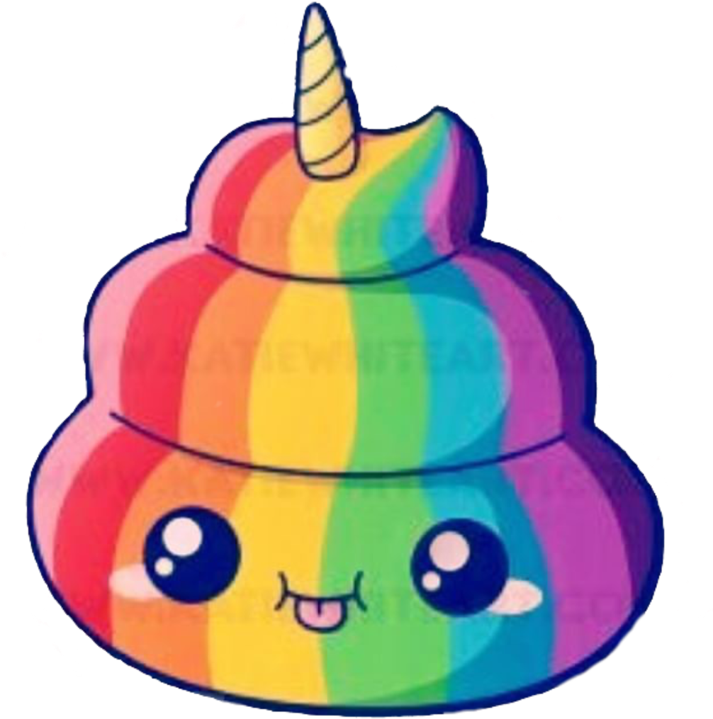 Rainbow Unicorn Poop Kawaii