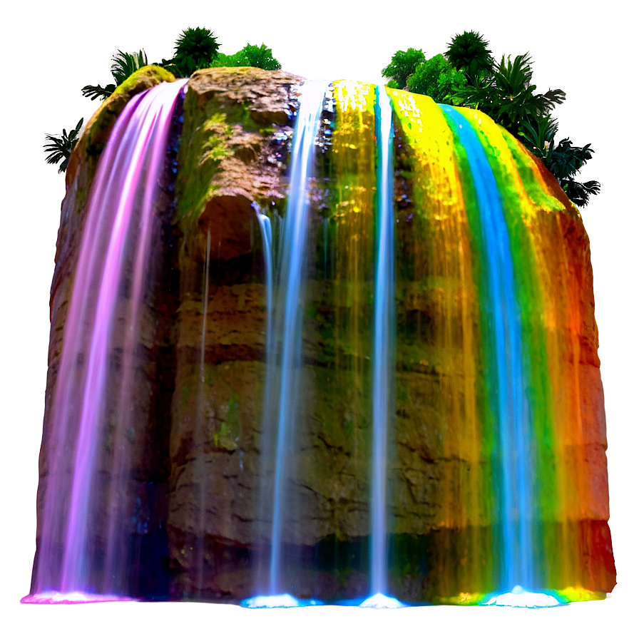 Rainbow Waterfall Cascade Png 59