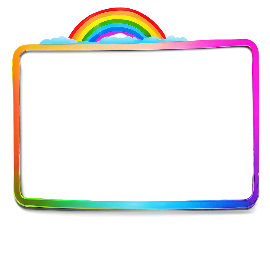 Rainbow Webcam Overlay Png Lhw12