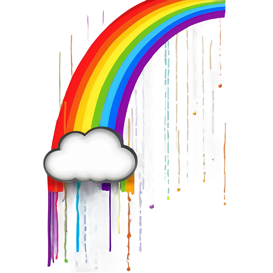 Rainbow With Clouds And Birds Png Yml