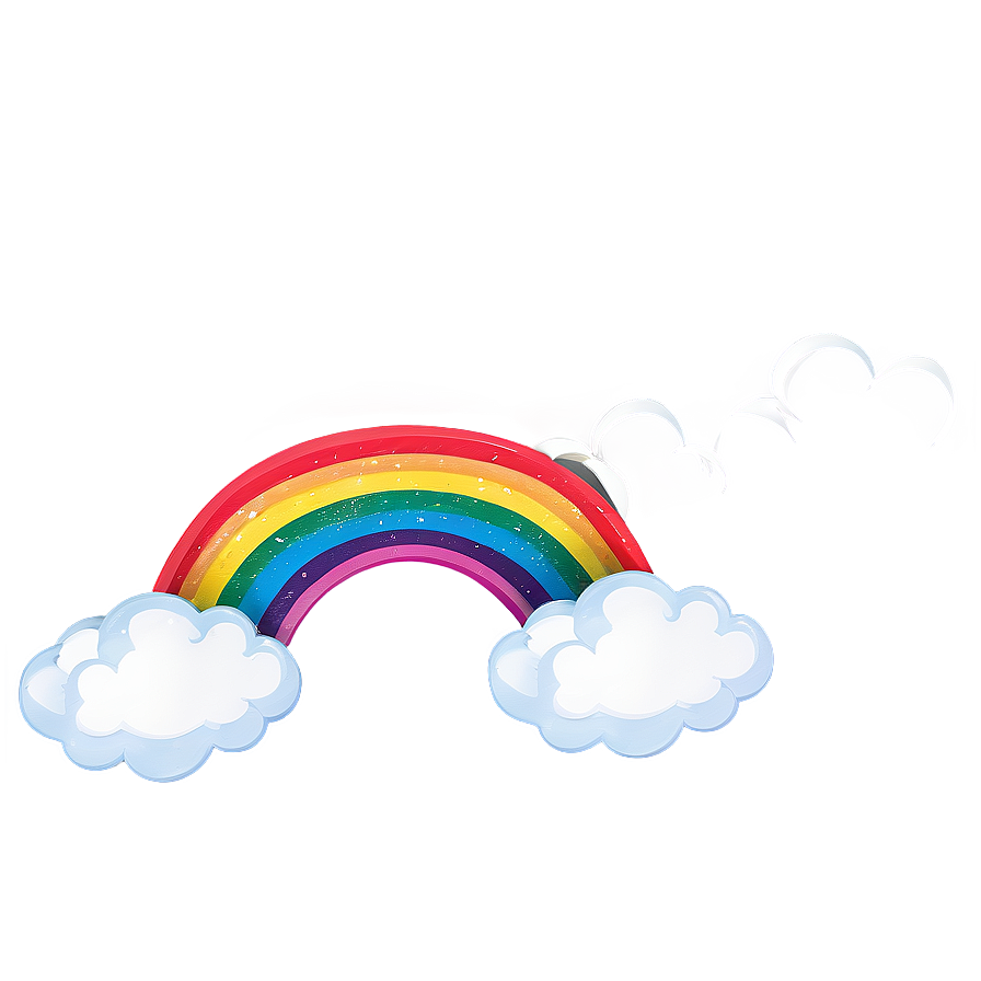 Rainbow With Clouds Baby Room Decor Png 79