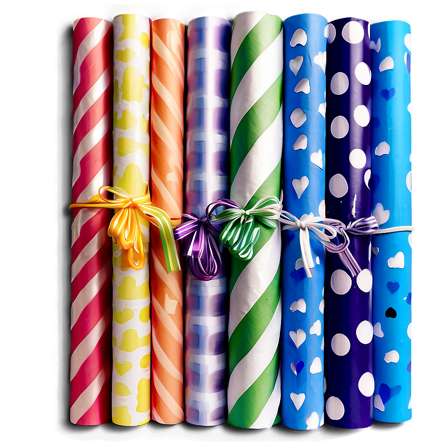 Rainbow Wrapping Paper Png Pnd