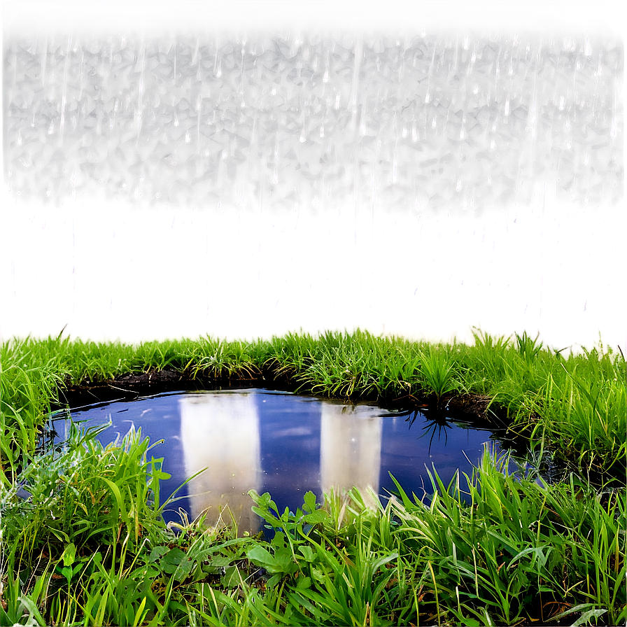 Rainfall On Pond Png 54