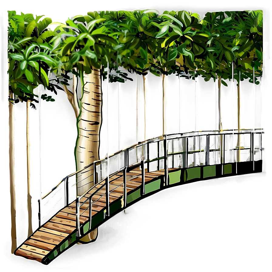 Rainforest Canopy Walkway Png 06112024