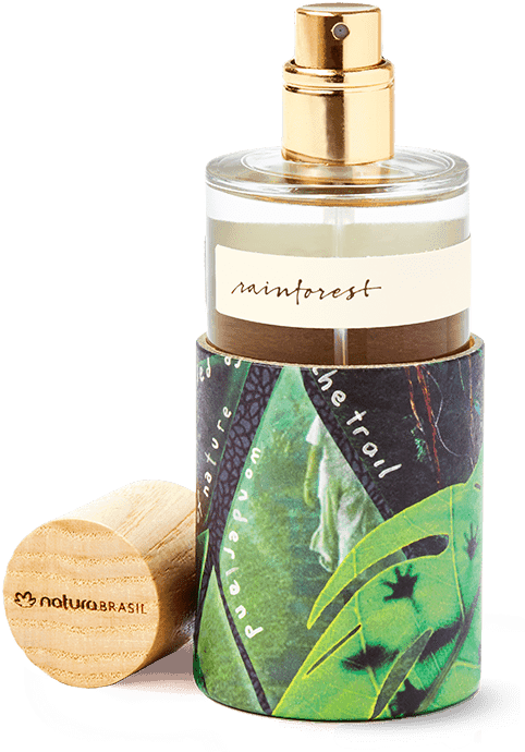 Rainforest Inspired Fragrance Bottle