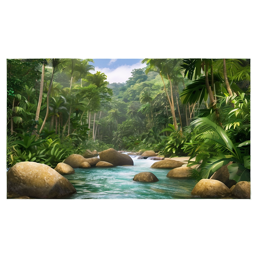 Rainforest River Png 24