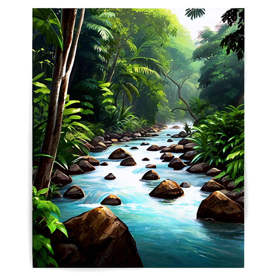 Rainforest River Png Iar