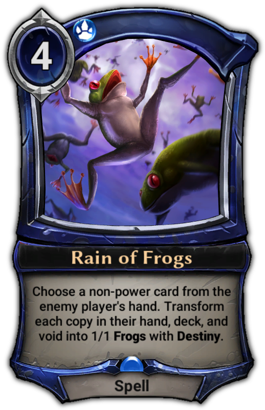 Eternal Card Game Wiki - Rain Of Frogs Eternal Card Game, HD Png Download PNG with transparent background