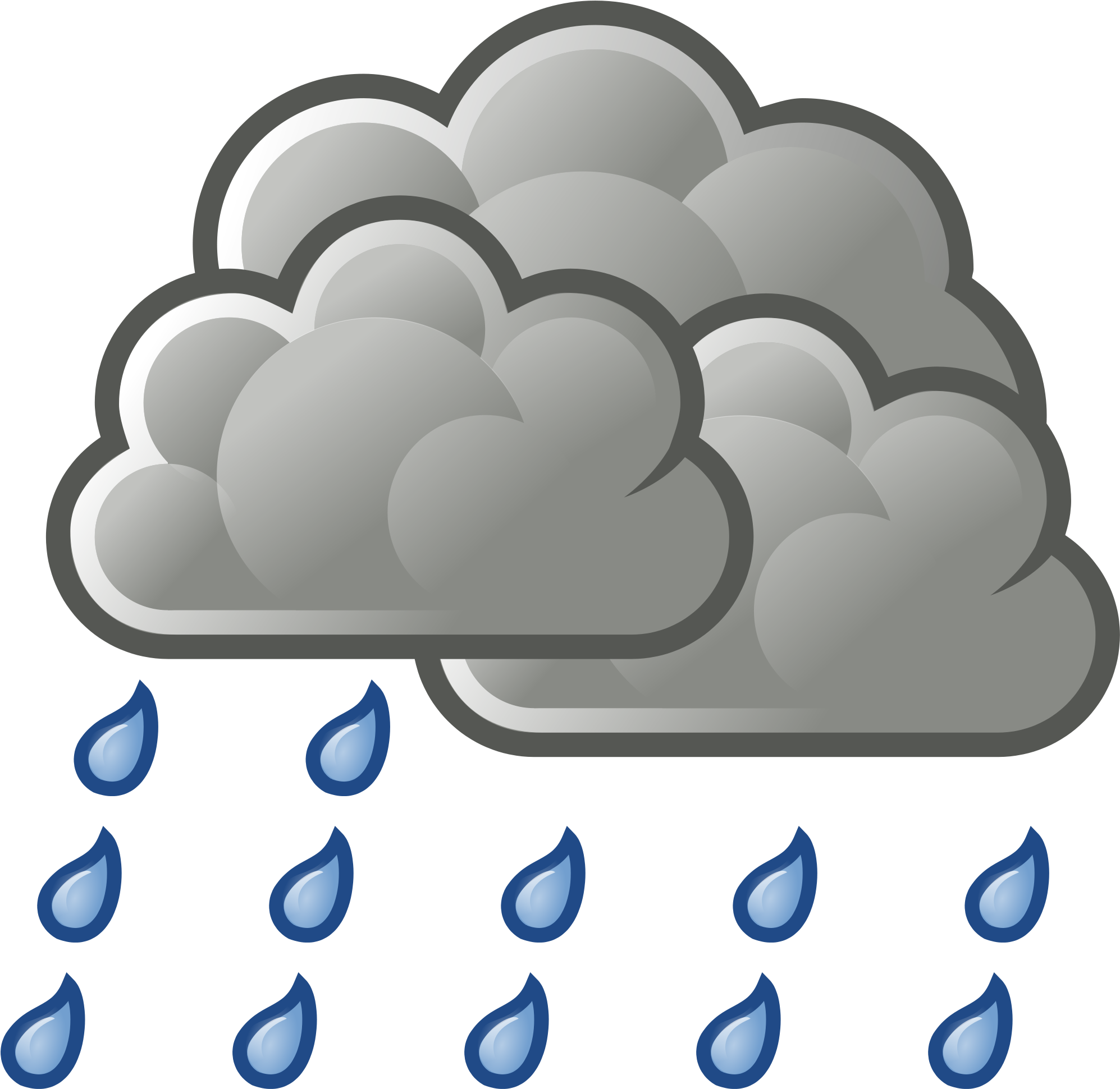 Showering Clipart Cloudy Rain, Showering Cloudy Rain - Clipart Thunderstorm, HD Png Download PNG with transparent background