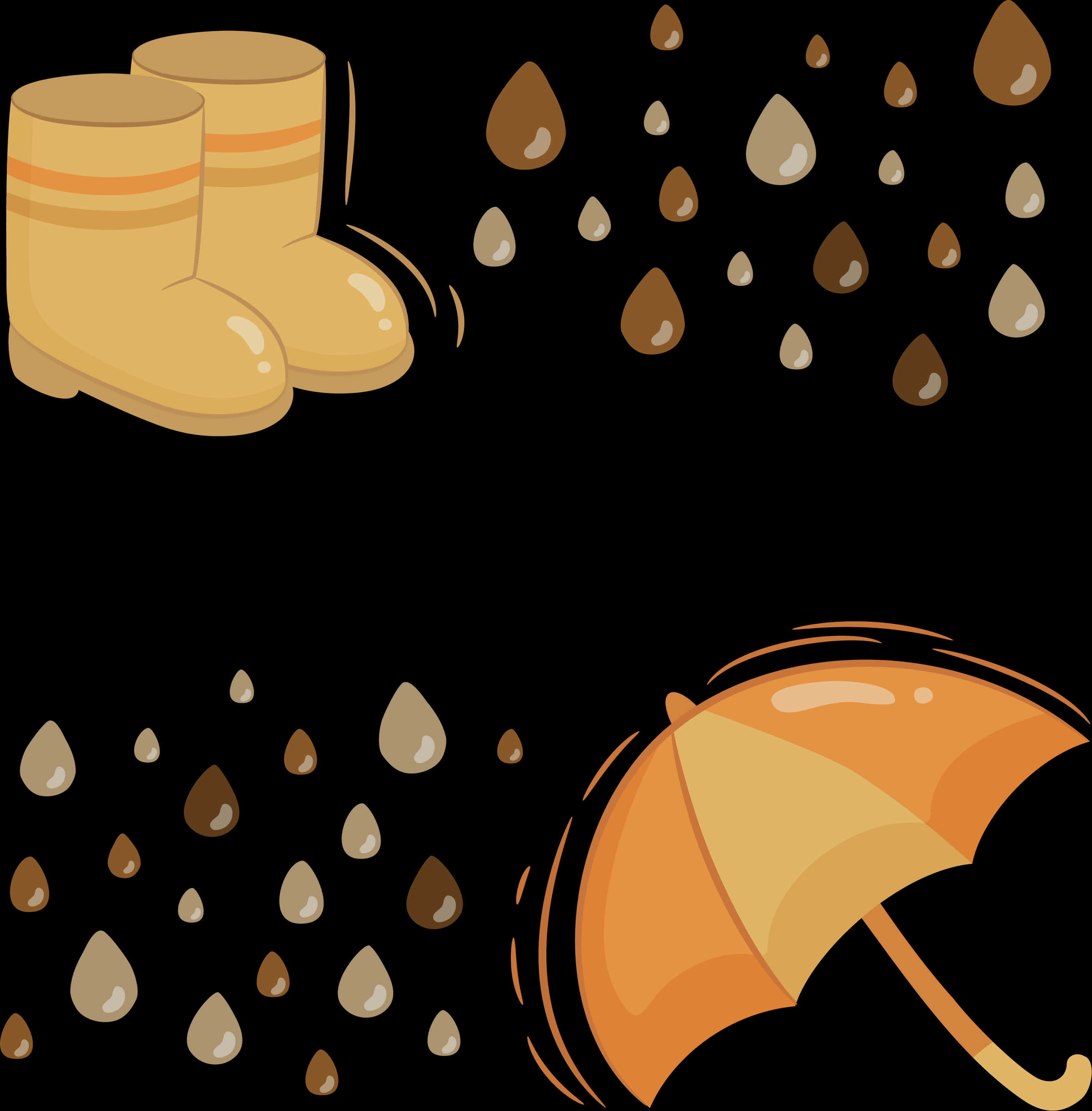 Rainy Day Essentials PNG with transparent background