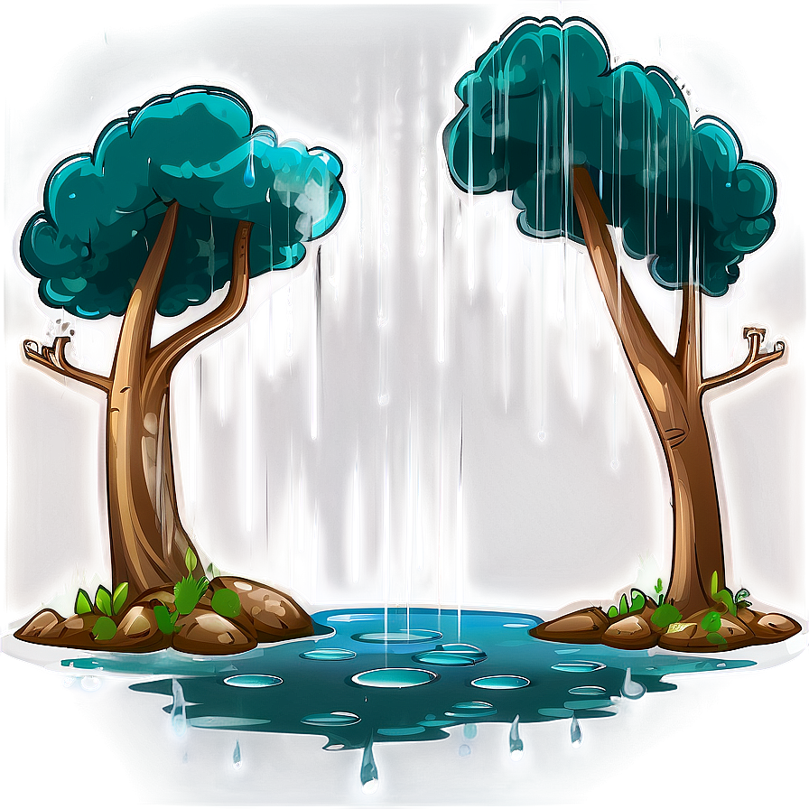 Rainy Day Forest Scene Png 47