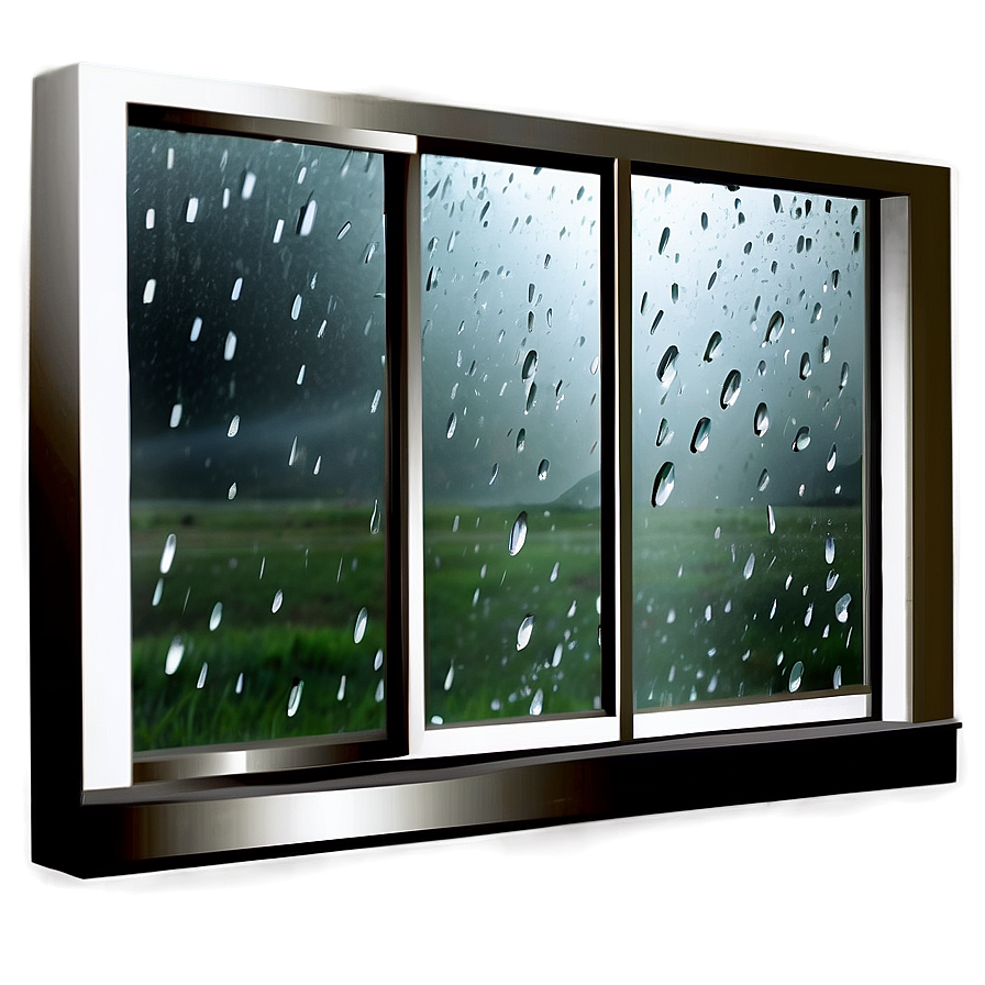 Rainy Day Window Scene PNG msb32 PNG with transparent background