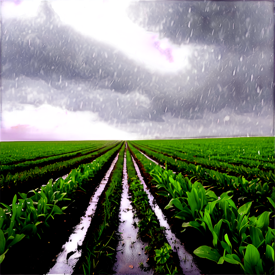 Rainy Farm Field Png Rrd4