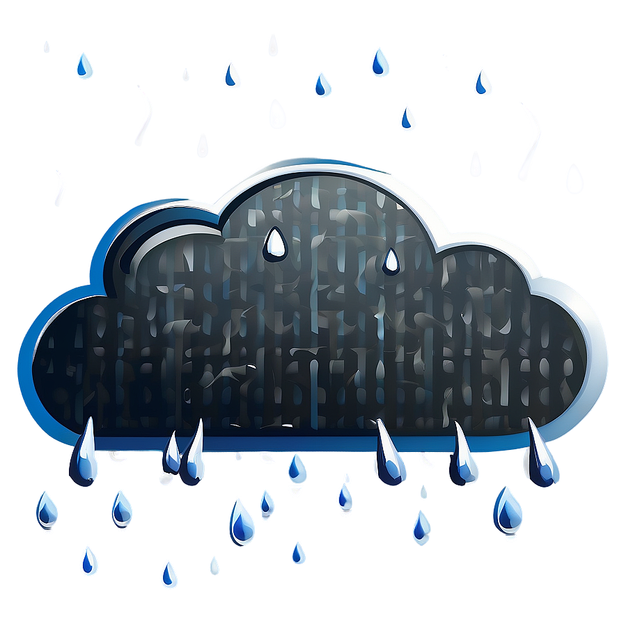 Rainy Weather Cloud Vector Png 06262024