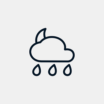 Rainy Weather Icon PNG with transparent background