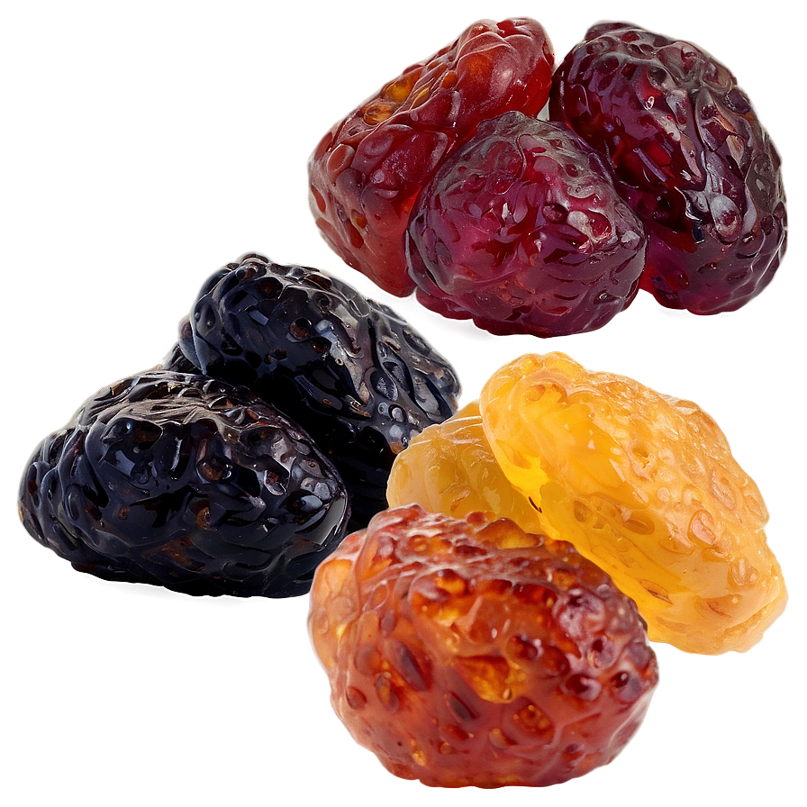 Raisins Mix Variety PNG 06262024 PNG with transparent background