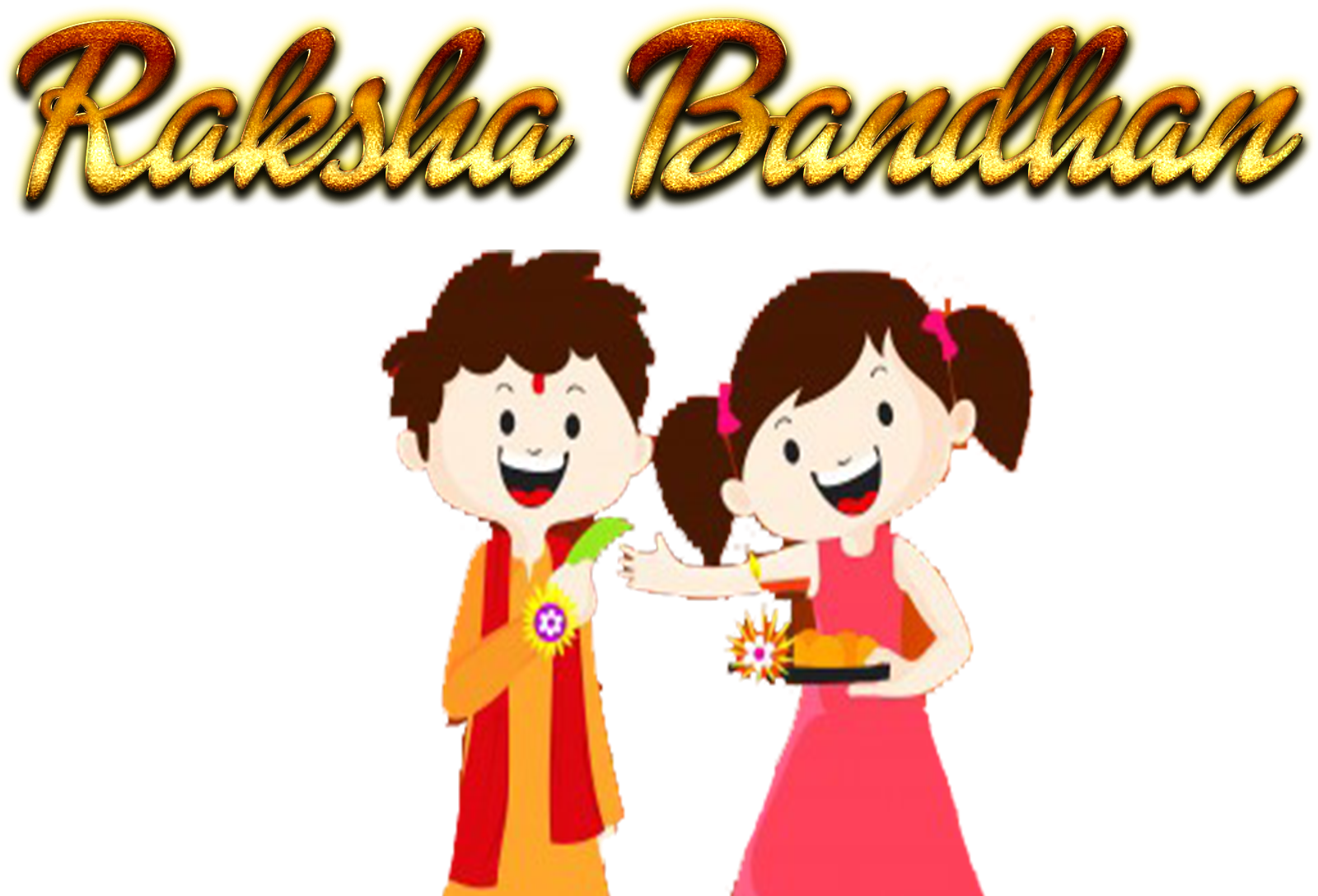 Raksha Bandhan Celebration Cartoon