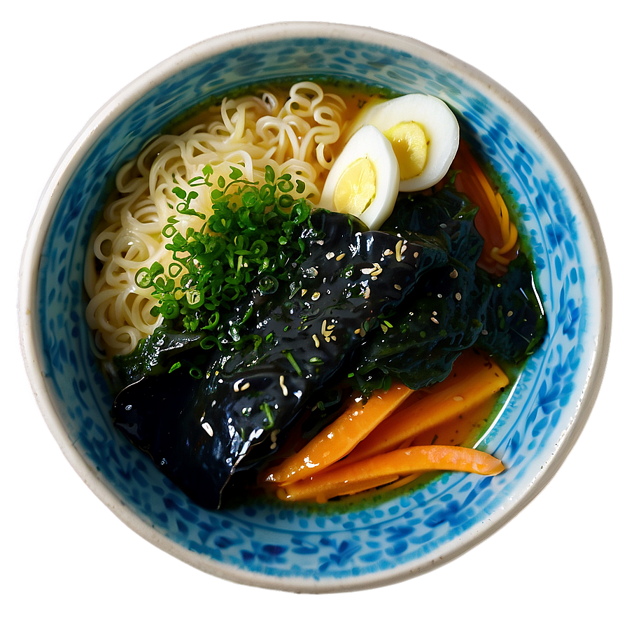 Ramen With Nori Seaweed Png Puj