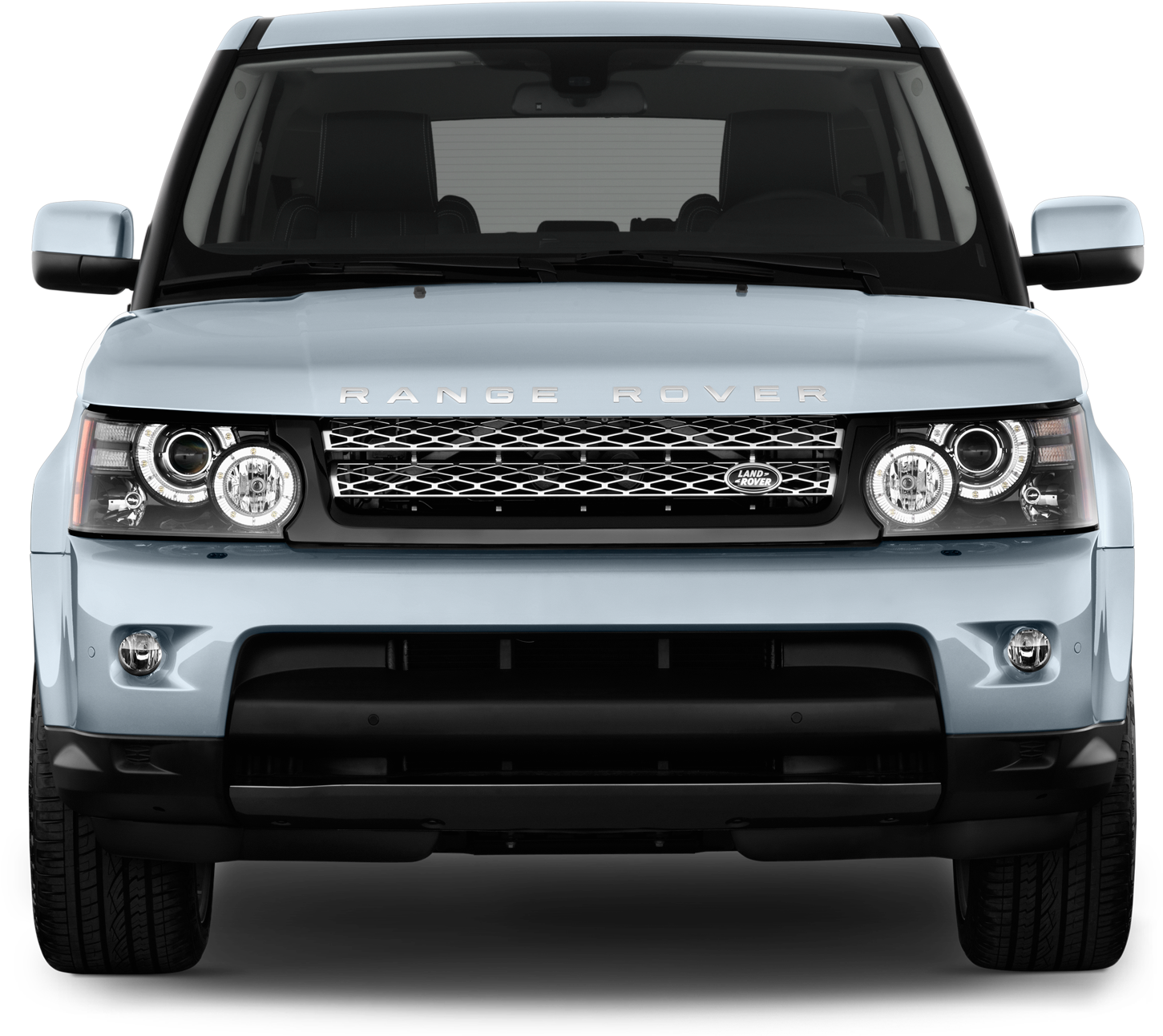 Range Rover Luxury S U V Front View PNG with transparent background