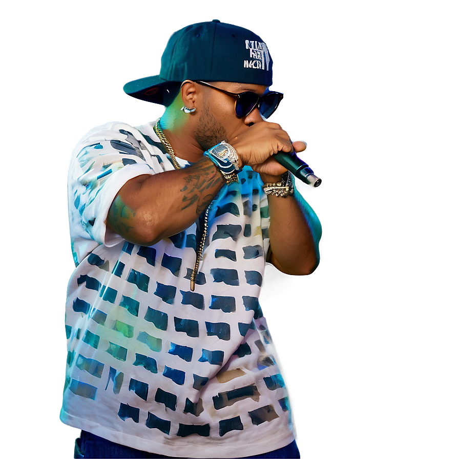 Rapper in Hip Hop Battle PNG 9 PNG with transparent background