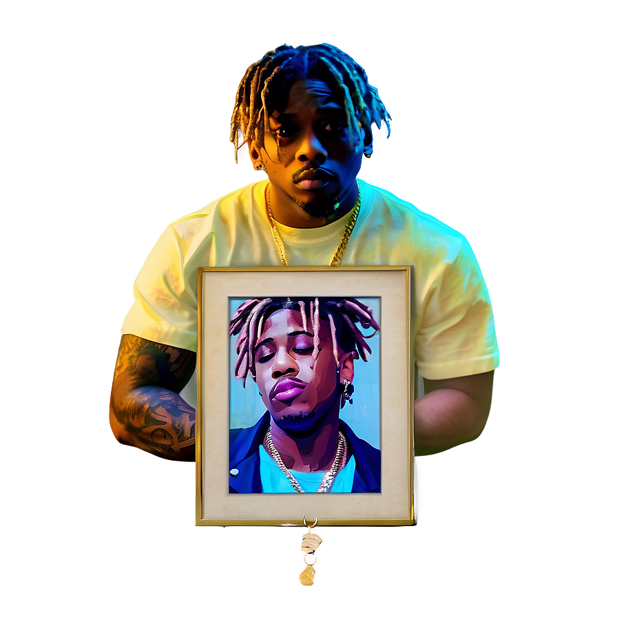 Rapper Juice Wrld Memorial PNG lws PNG with transparent background