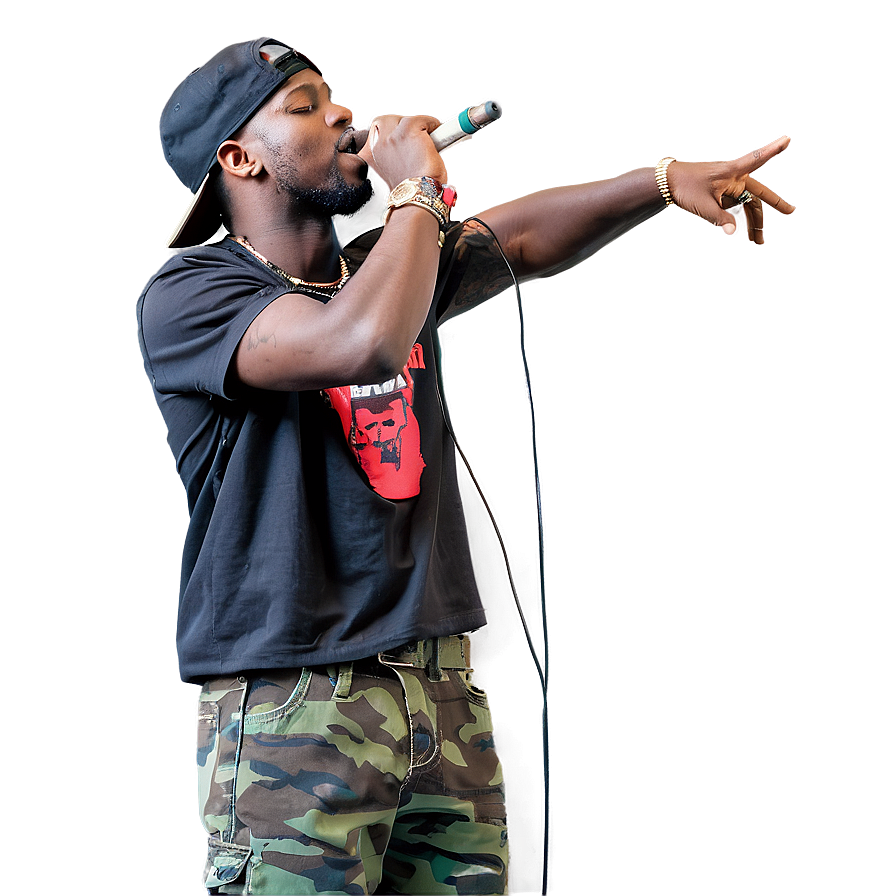 Rapper Performing Live PNG 20 PNG with transparent background