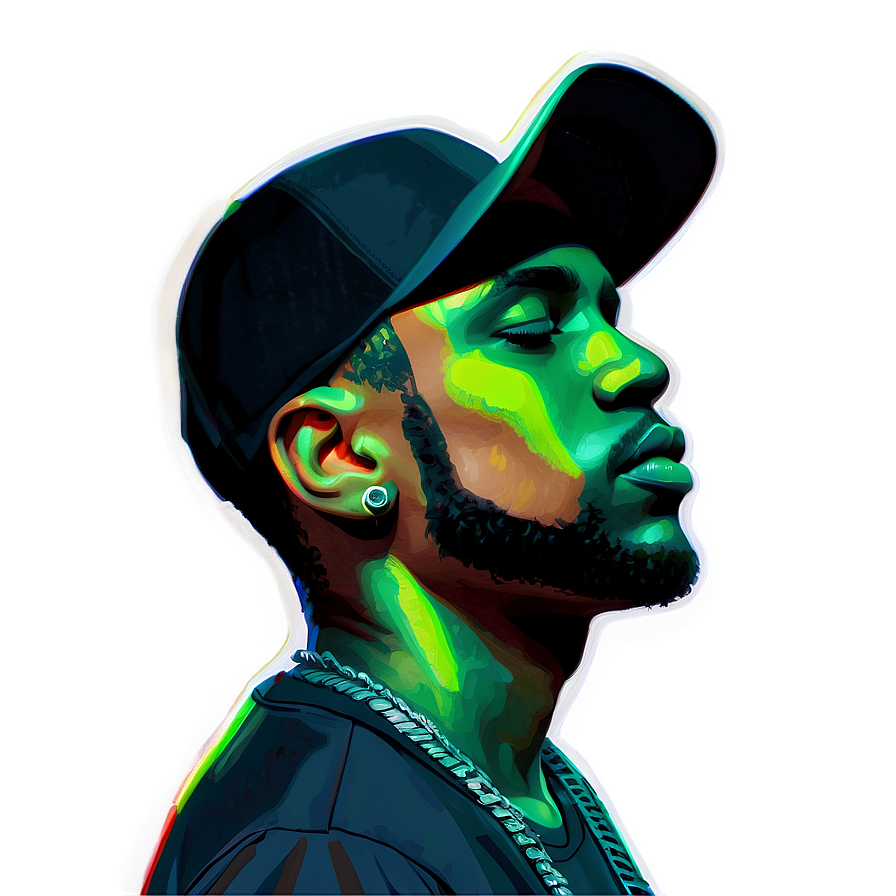 Rapper with Headphones PNG hnj83 PNG with transparent background