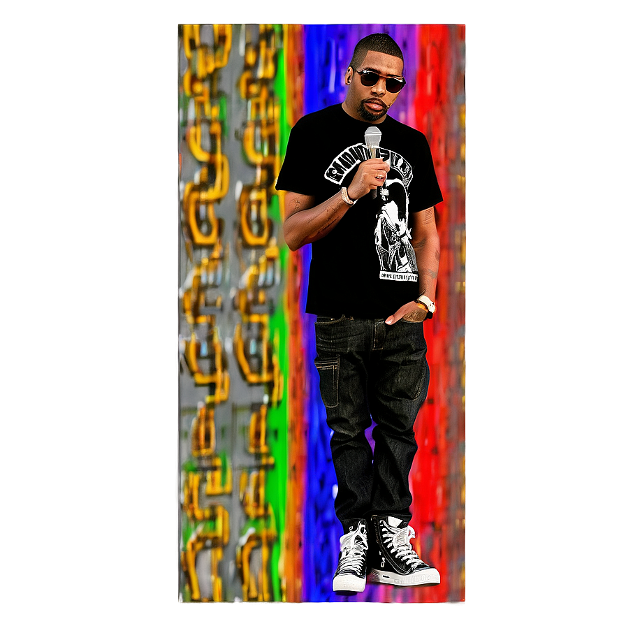 Rapper with Microphone PNG 58 PNG with transparent background