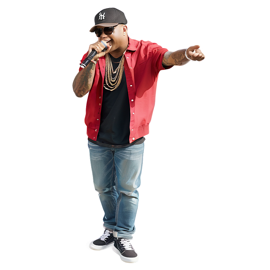 Rapper with Microphone PNG lol95 PNG with transparent background