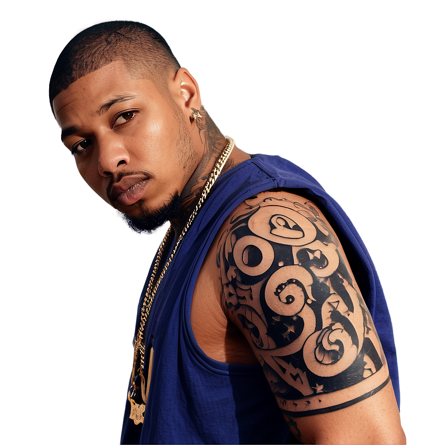 Rapper with Tattoo PNG 24 PNG with transparent background