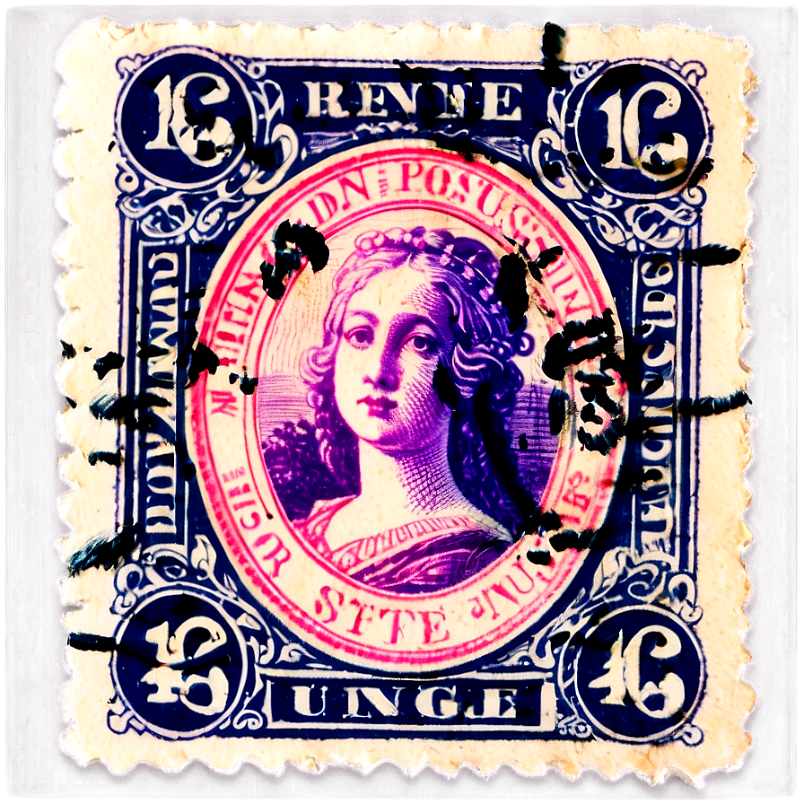 Rare Vintage Stamp Scan Png 54