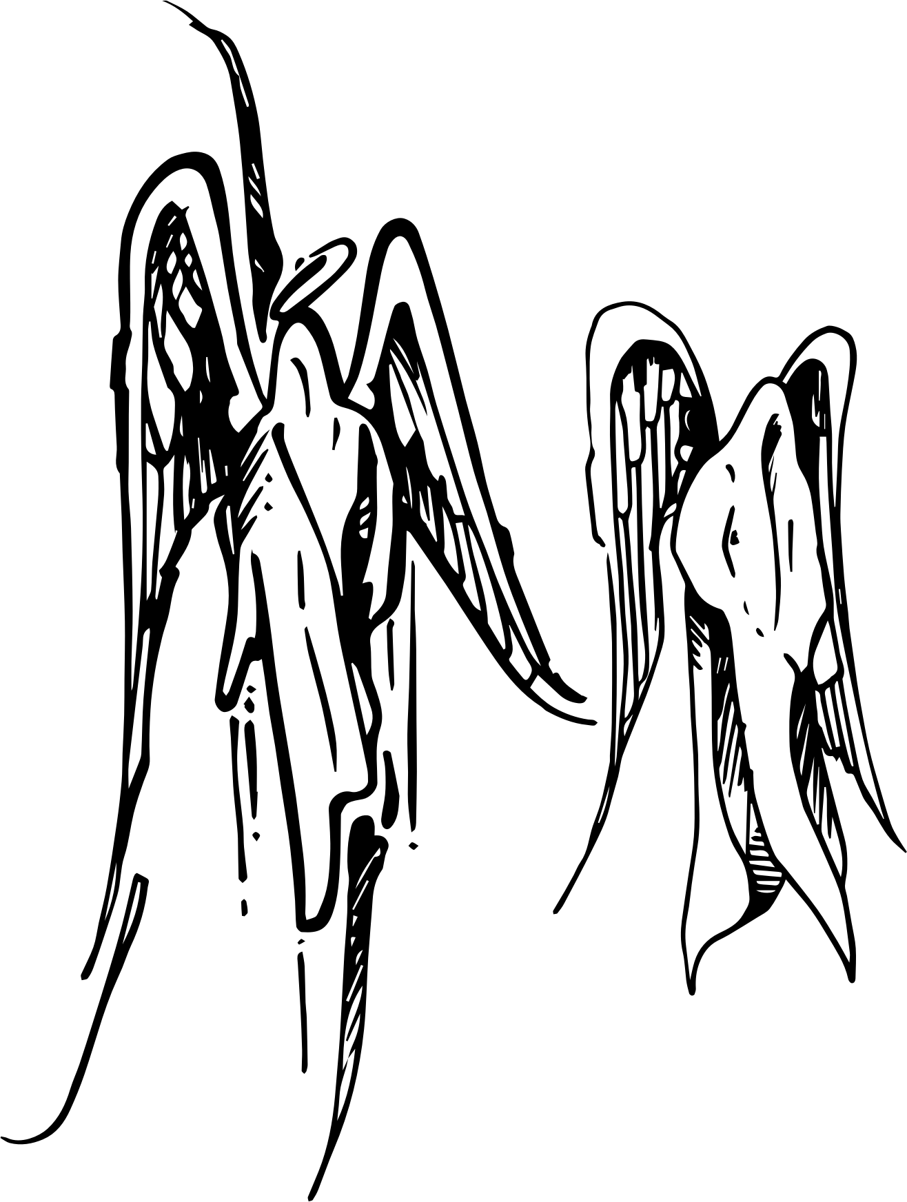 Raseone Angels Doodle Clip Arts - Angel Doodle Art, HD Png Download PNG with transparent background