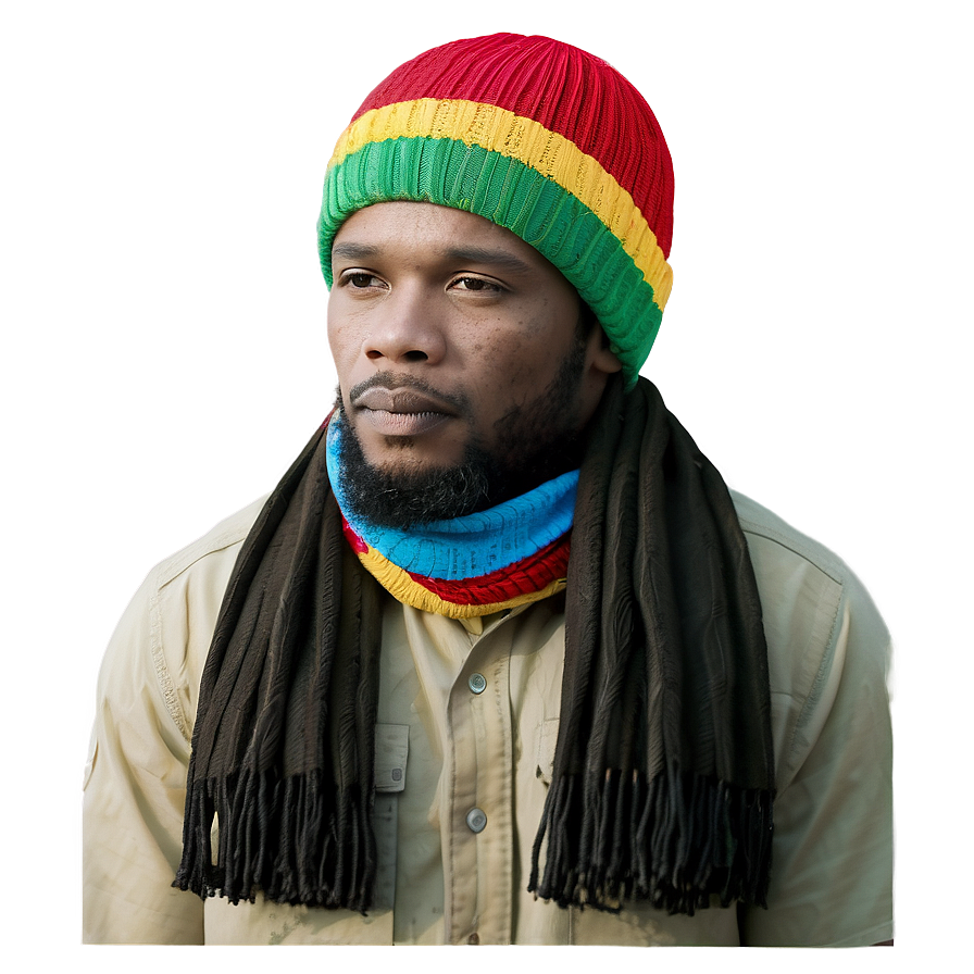 Rasta Hat And Scarf Set Png Gbr53