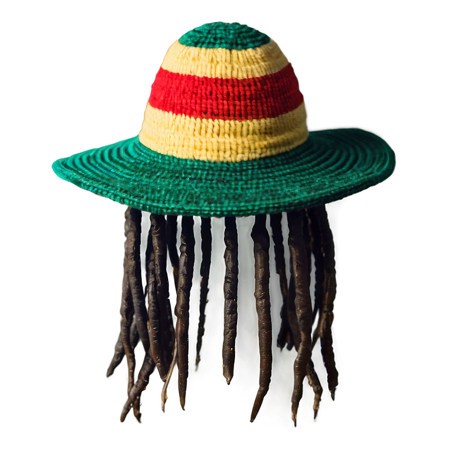 Rasta Hat With Dreadlocks Png Nji18