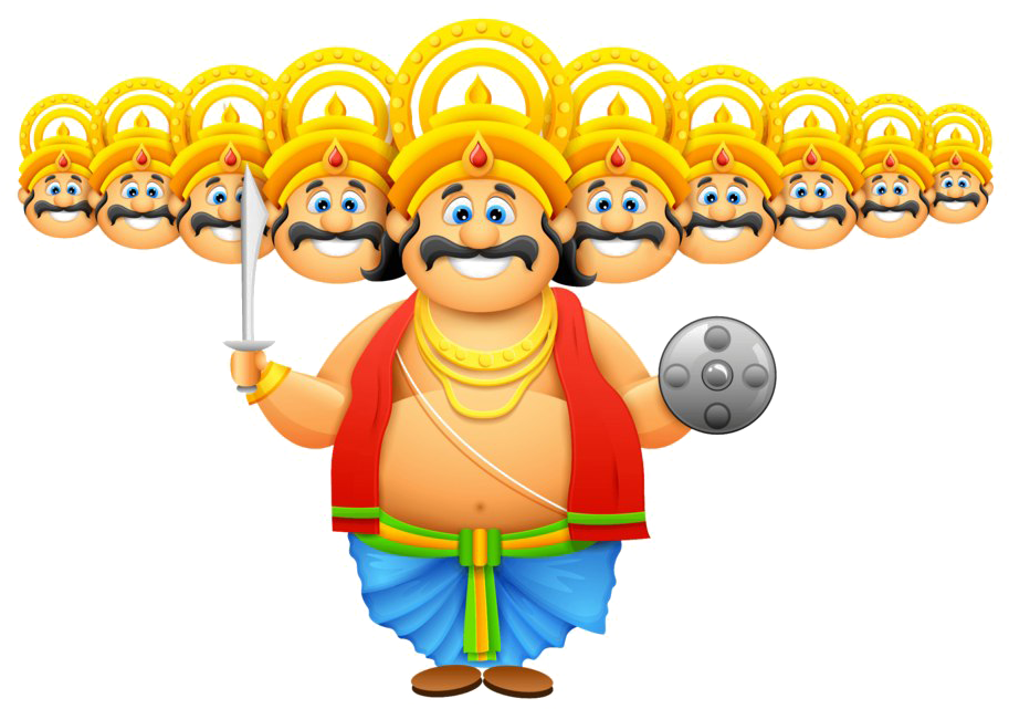 Ravana Cartoon Illustration Dussehra