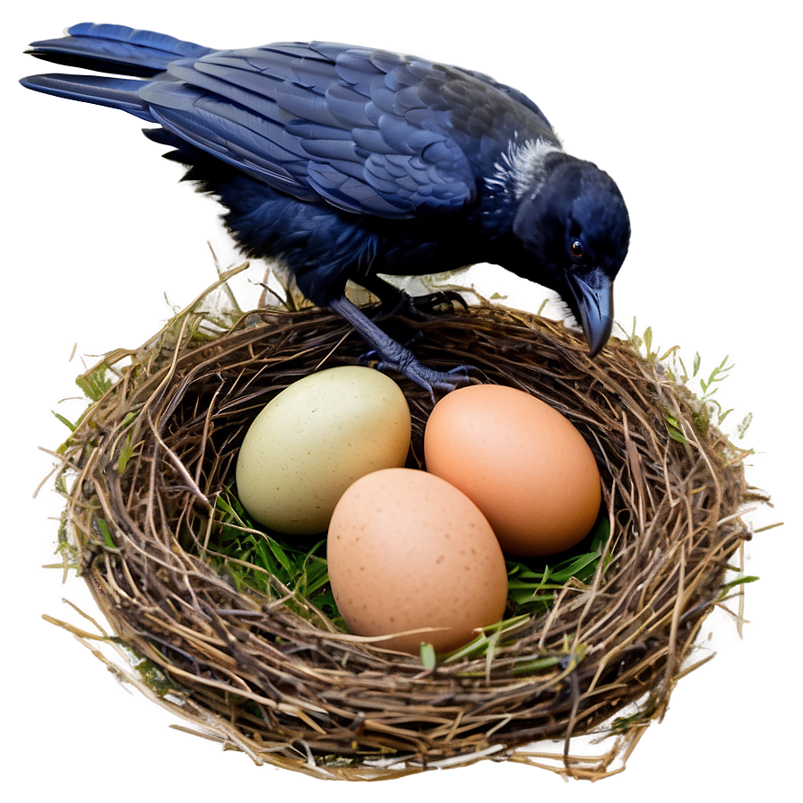 Raven Nest With Eggs Png 23