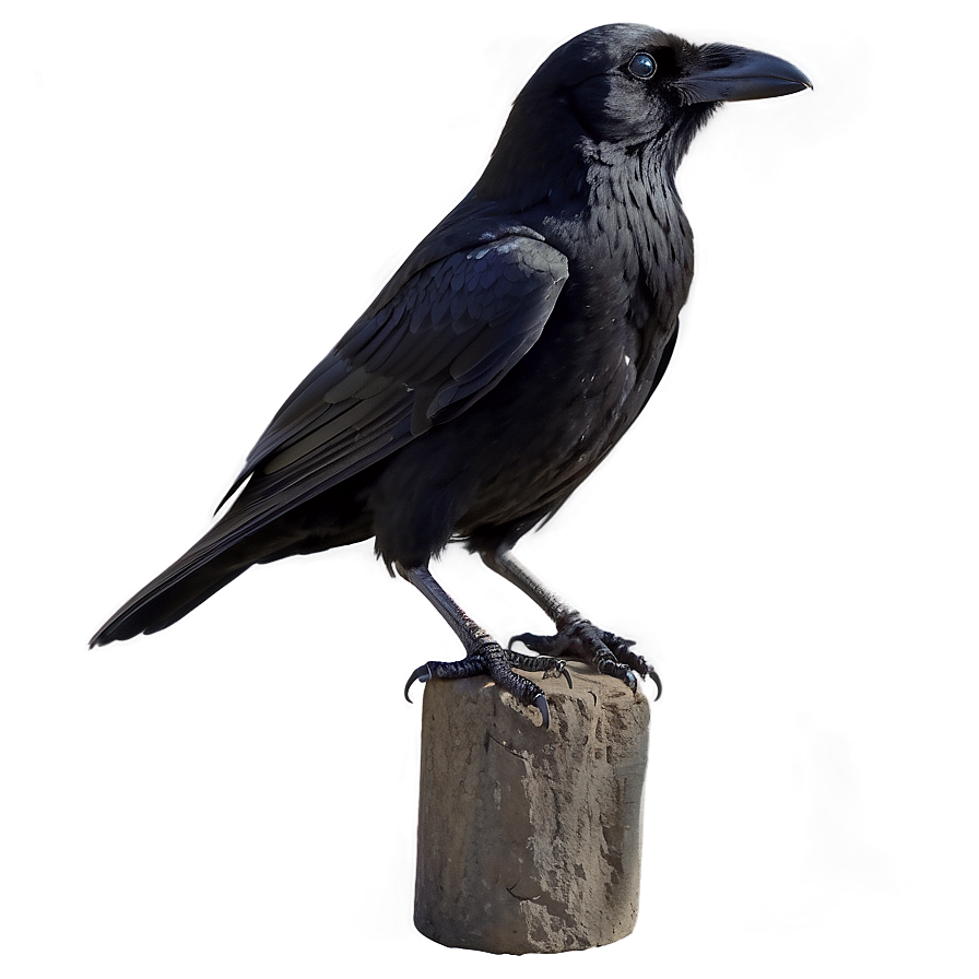 Raven Profile View PNG uyu PNG with transparent background