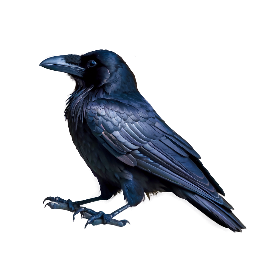 Raven Silhouette On White Png Ekp