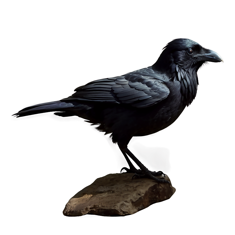Raven Silhouette PNG 05062024 PNG with transparent background